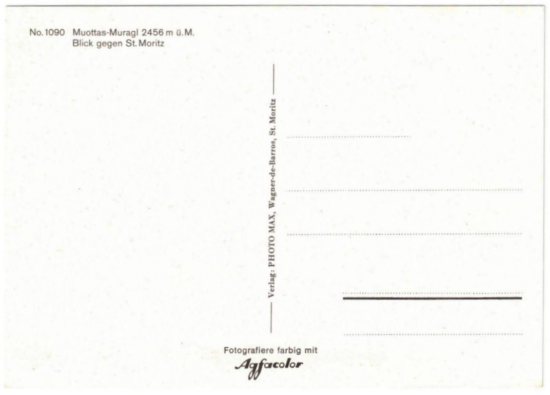 Cartoline postali: St. Moritz - Skilift Muottas Muragl – Usato da Binningen venduto da Mountainrider 1