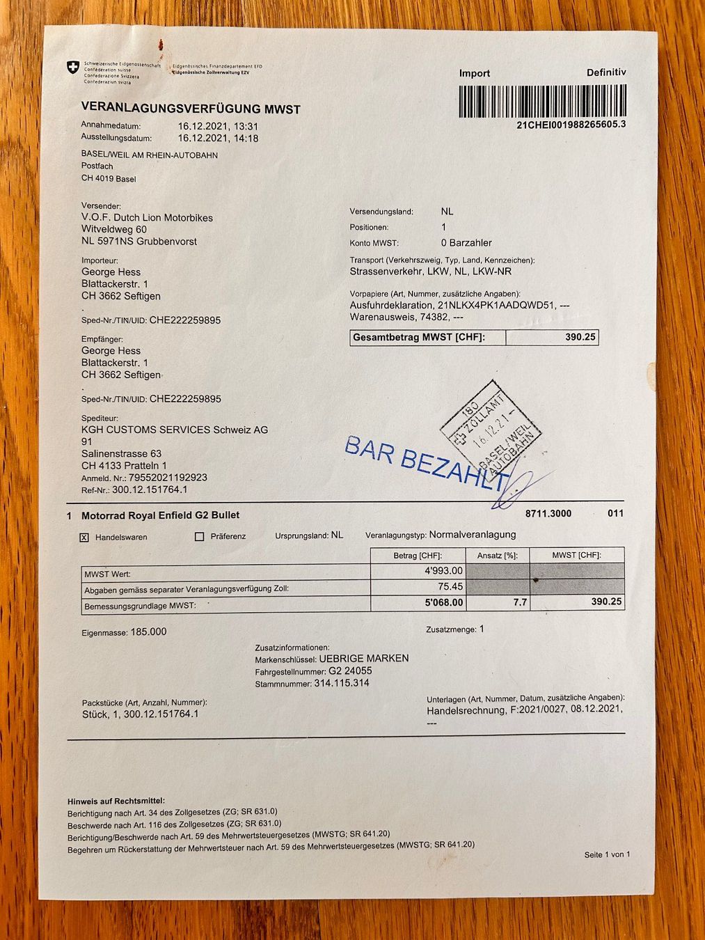 Royal Enfield Strasse: Royal Enfield 350 – Gebraucht aus Oberneunforn von ola_9vmq 7