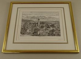 BENKEN, KUPFERRADIERUNG VON MARKUS FÜRER 1985