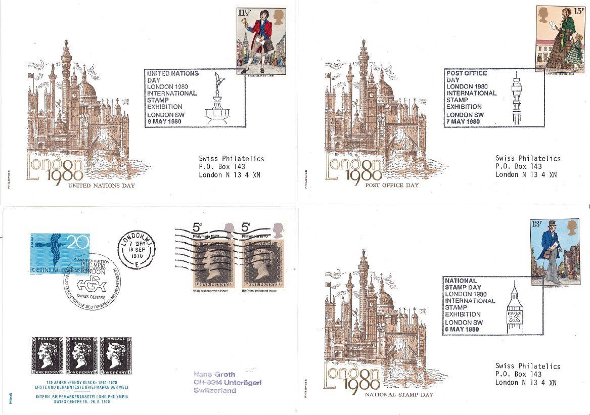 Tutti i francobolli: Stamp Exhibition London 1980 – Usato da Bellach venduto da qsearch 2