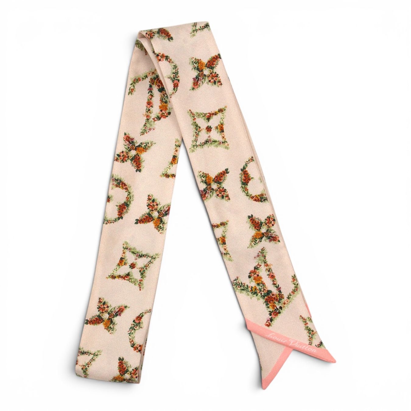 Louis Vuitton Foulard & Sciarpe: Louis Vuitton Monogram Flowers BB Bandeau – Usato da Binningen venduto da Designerlabels 4