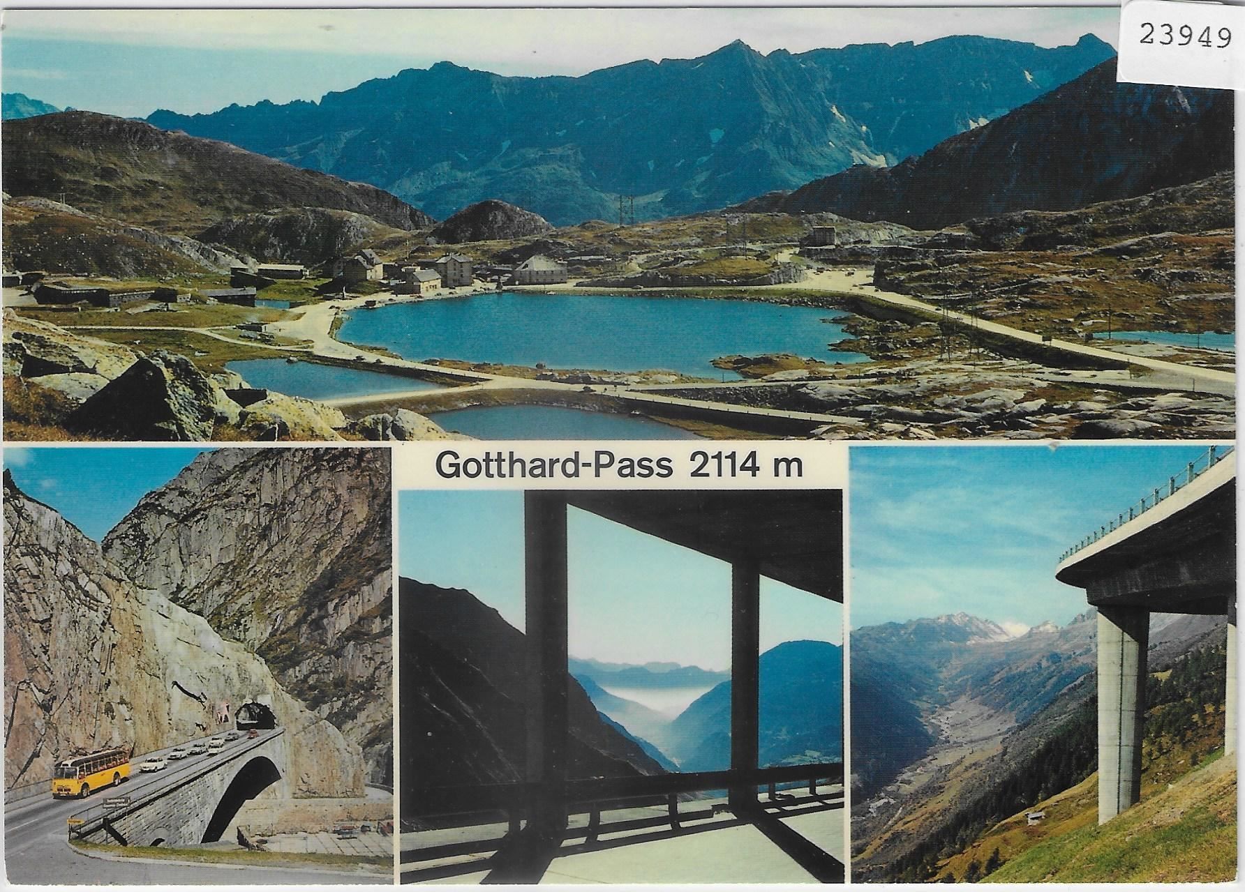 Cartes postales: Gotthard-Pass - Postauto - Multiview – Antique à Ettingen par Kartenplanet