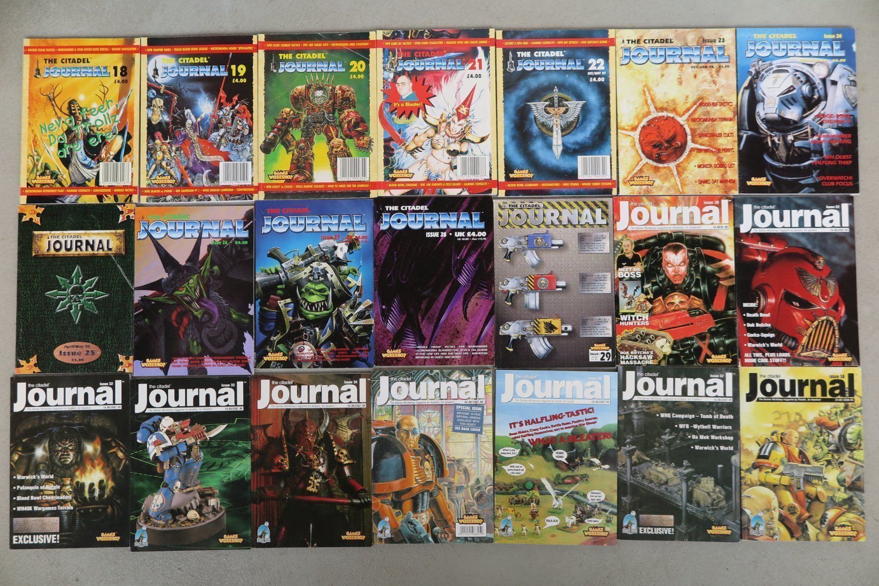 Riviste & Magazine: Warhammer - Sammlung Journal Nr. 1 - 50 – Usato da Biberstein venduto da Lou13lou 1
