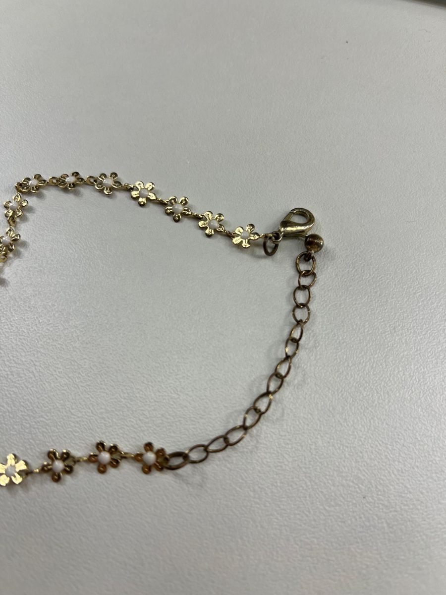 Bracciali & Braccialetti: Gold Flower Anklet, Delicate & Stylish for Spring / Summer – Nuovo (secondo la descrizione) da Zürich venduto da Isabella123 1