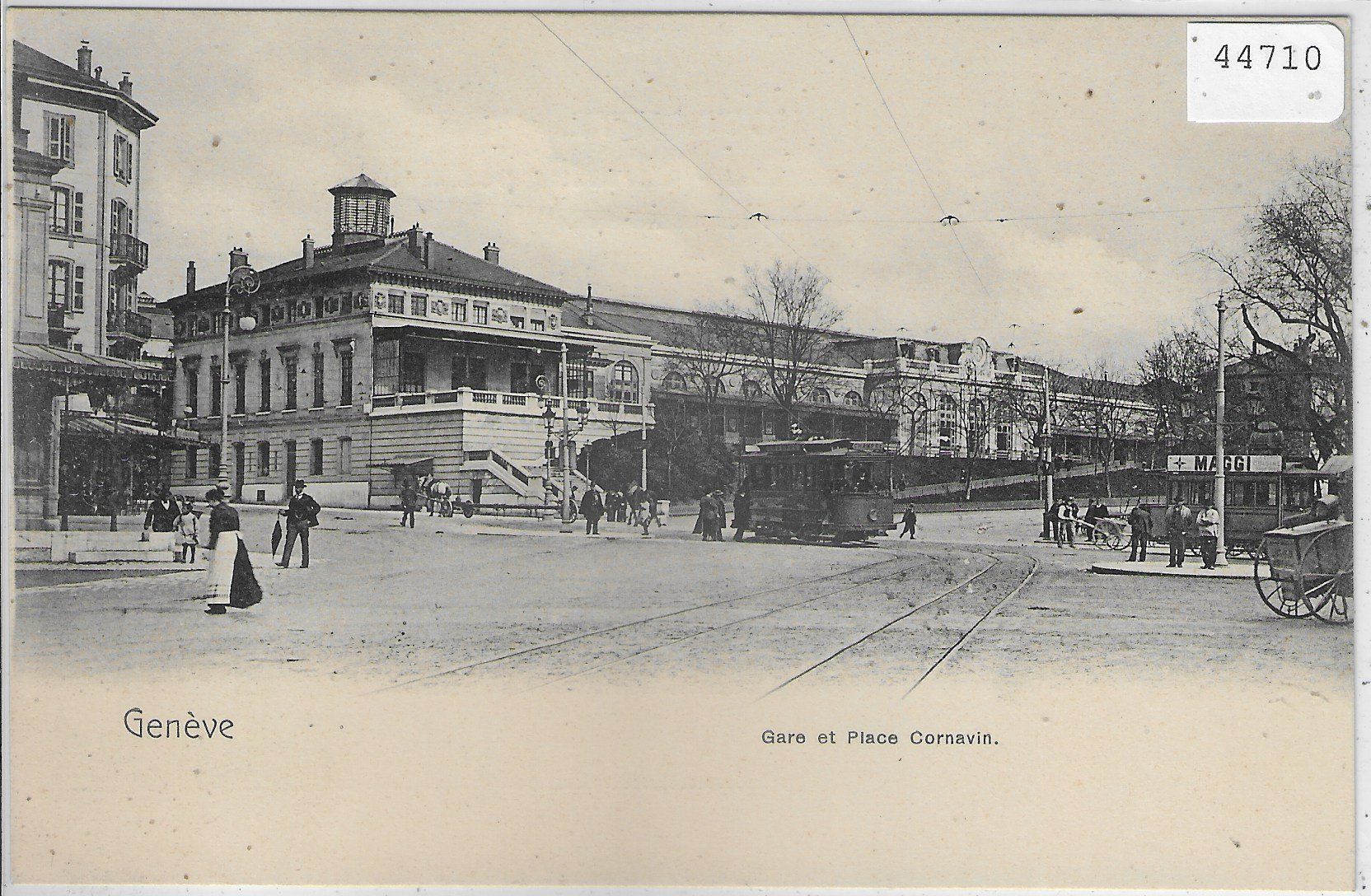 Cartoline postali: Geneve - Gare et Place Cornavin - Tramway – Usato da Ettingen venduto da Kartenplanet