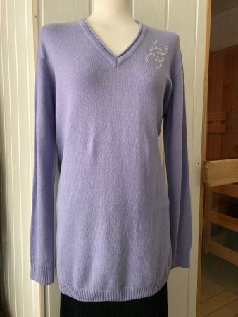 V-Neck  Pullover 25% Kaschmir/45% Wolle Gr. 42 Top