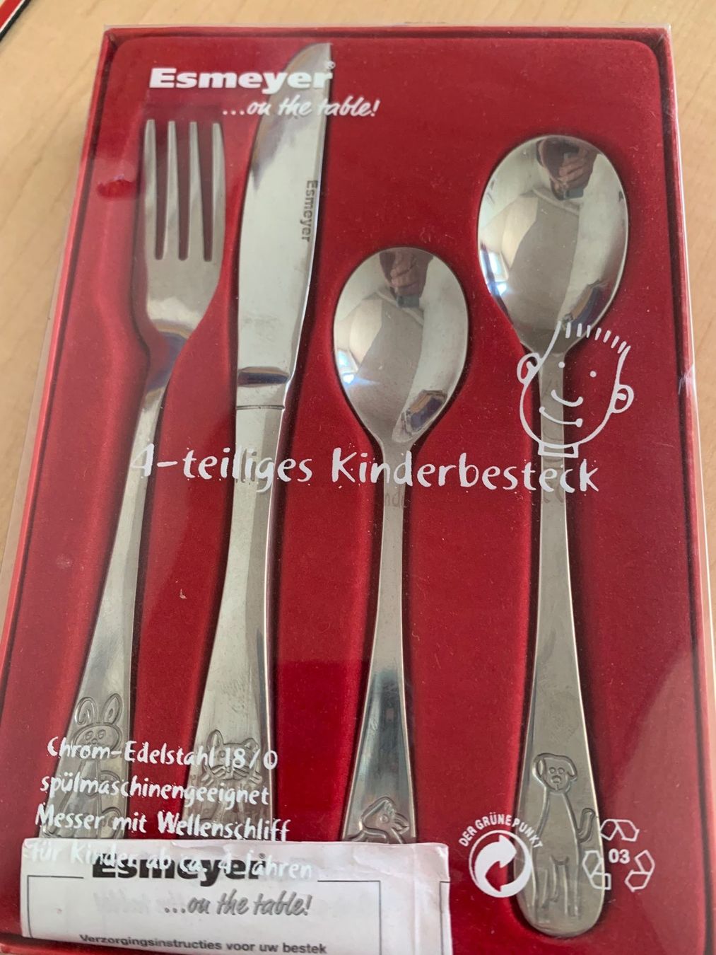Set di posate: KINDERBESTECK ESMEYER – Nuovo e nell'imballaggio originale da Embrach venduto da korbflechter49