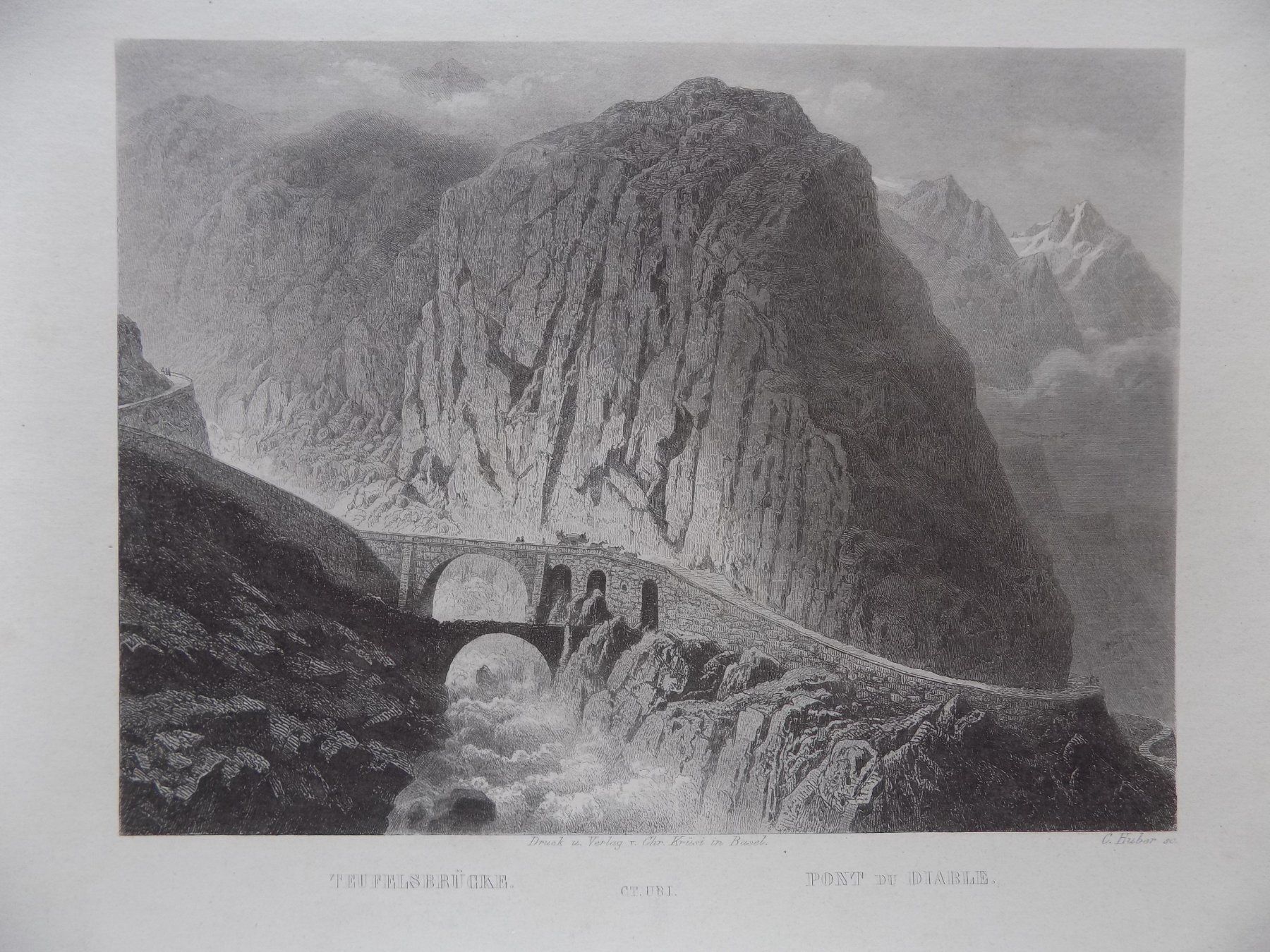 Incisioni: Teufelsbrücke Gotthard Route – Usato da Risch venduto da Rischli15 1