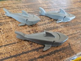 lego figurine animal Shark  les 3