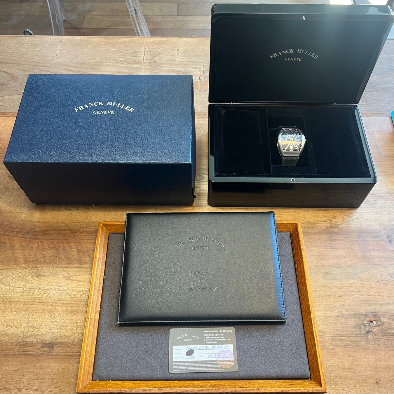 Franck Muller Montres: Franck Muller Vanguard Automatic Date Full Set V41SCDT – D'occasion à Carouge GE par Watchaser 9