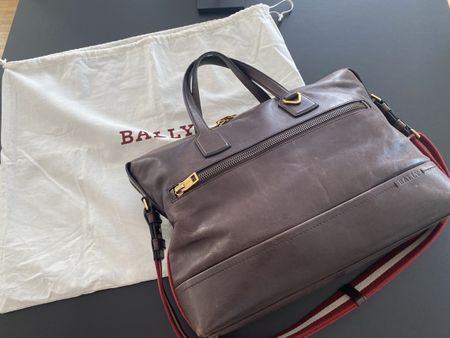 Bally Herren Ledertasche Braun guter Zustand!