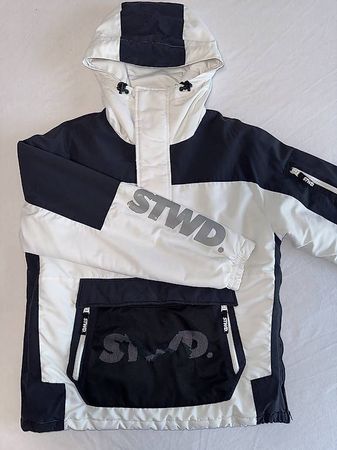 STWD Jacke Weiss / Schwarz mit Kapuze