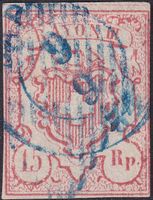 Rayon III, Nr.20.1.01: Type 6 MR-II von BADEN, Kat: 550.-