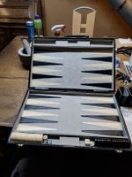 Backgammon Ravensburger Koffer Spiel gebraucht (Q)