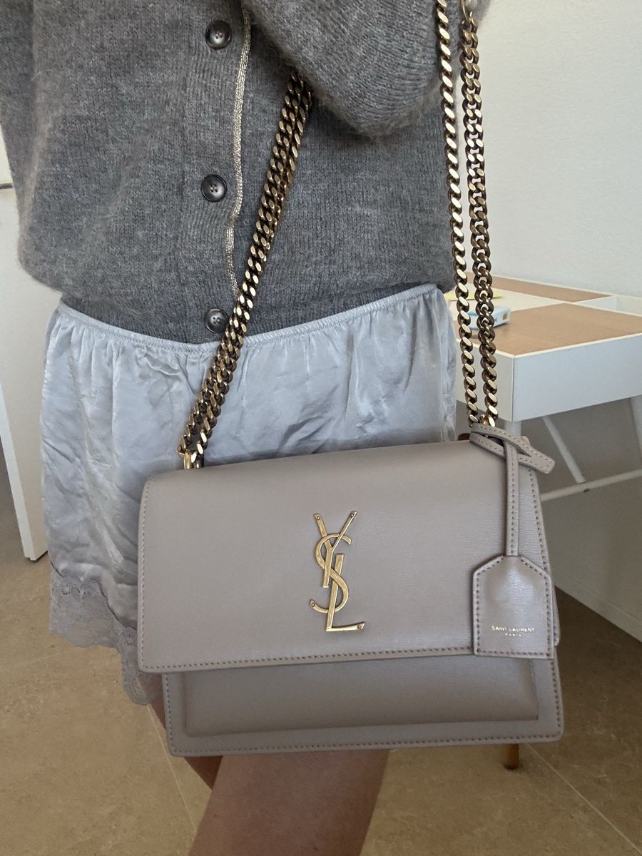 Saint Laurent Borse da donna: YSL Medium Sunset beige rosa Leder – Nuovo (secondo la descrizione) da Zürich venduto da car_9sdb 7