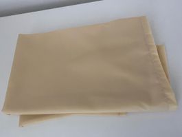 2 Stück Creme Stoff ca. 173x145cm ca. 122x157cm