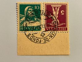 1930 Kehrdruck K22, gestempelt La Chaux de Fonds