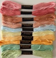 10x Stickgarn neu