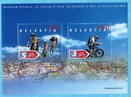 2004 Sonderblock  Veloland  Schweiz    postfrisch