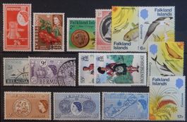 British Kolonien Lot mit alten Werten I