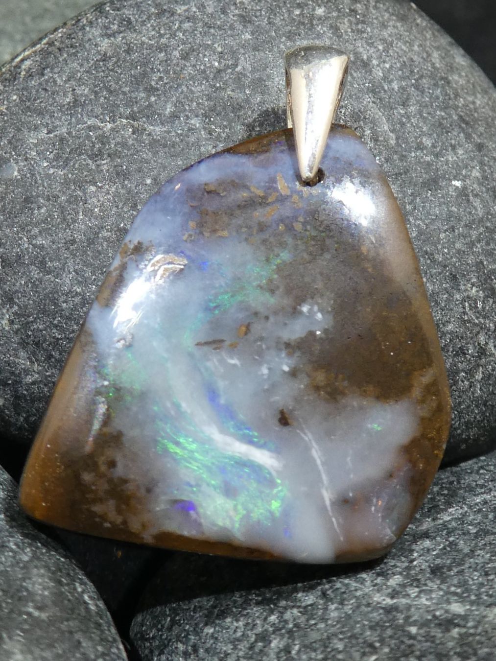 Ciondoli: Anhänger Boulder Opal. – Nuovo (secondo la descrizione) da Niederbüren venduto da Raphael014 7