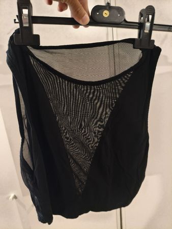 Top Shein nero con inserti in rete taglia M usato