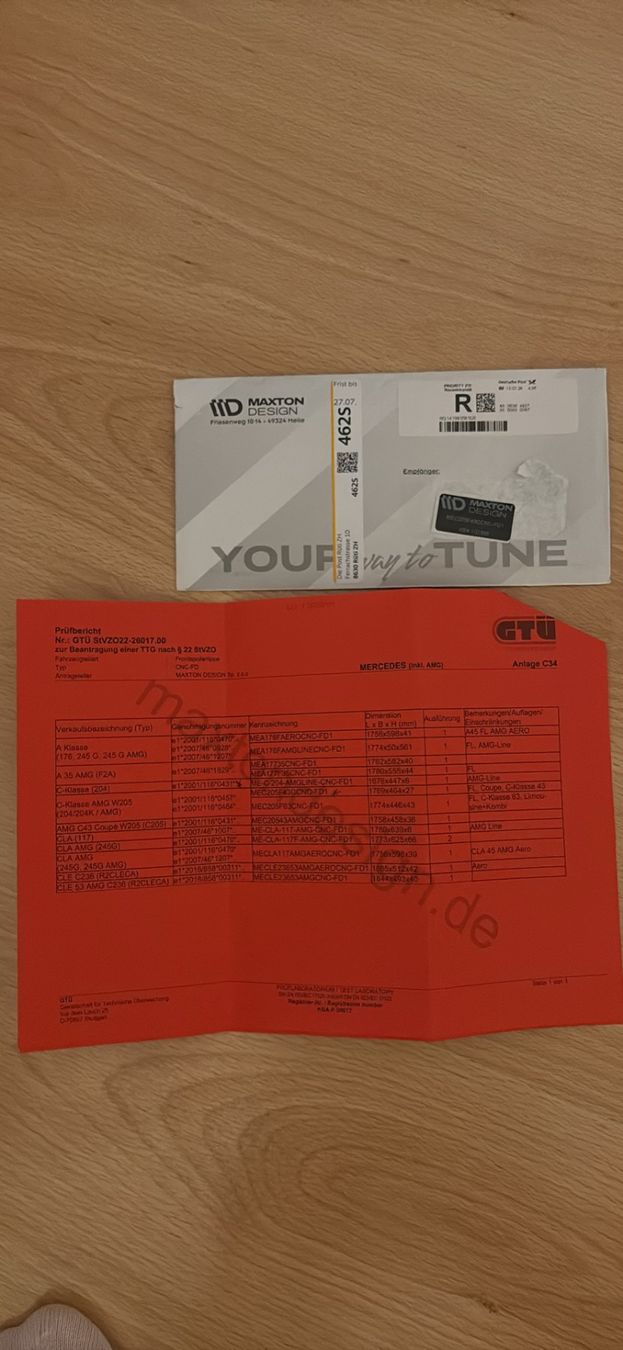 Mercedes-Benz Alle Autoersatzteile: Frontlippe Maxton Design MEC20543AM-FD1 neu – Gebraucht aus Tann von ren_drs6 5