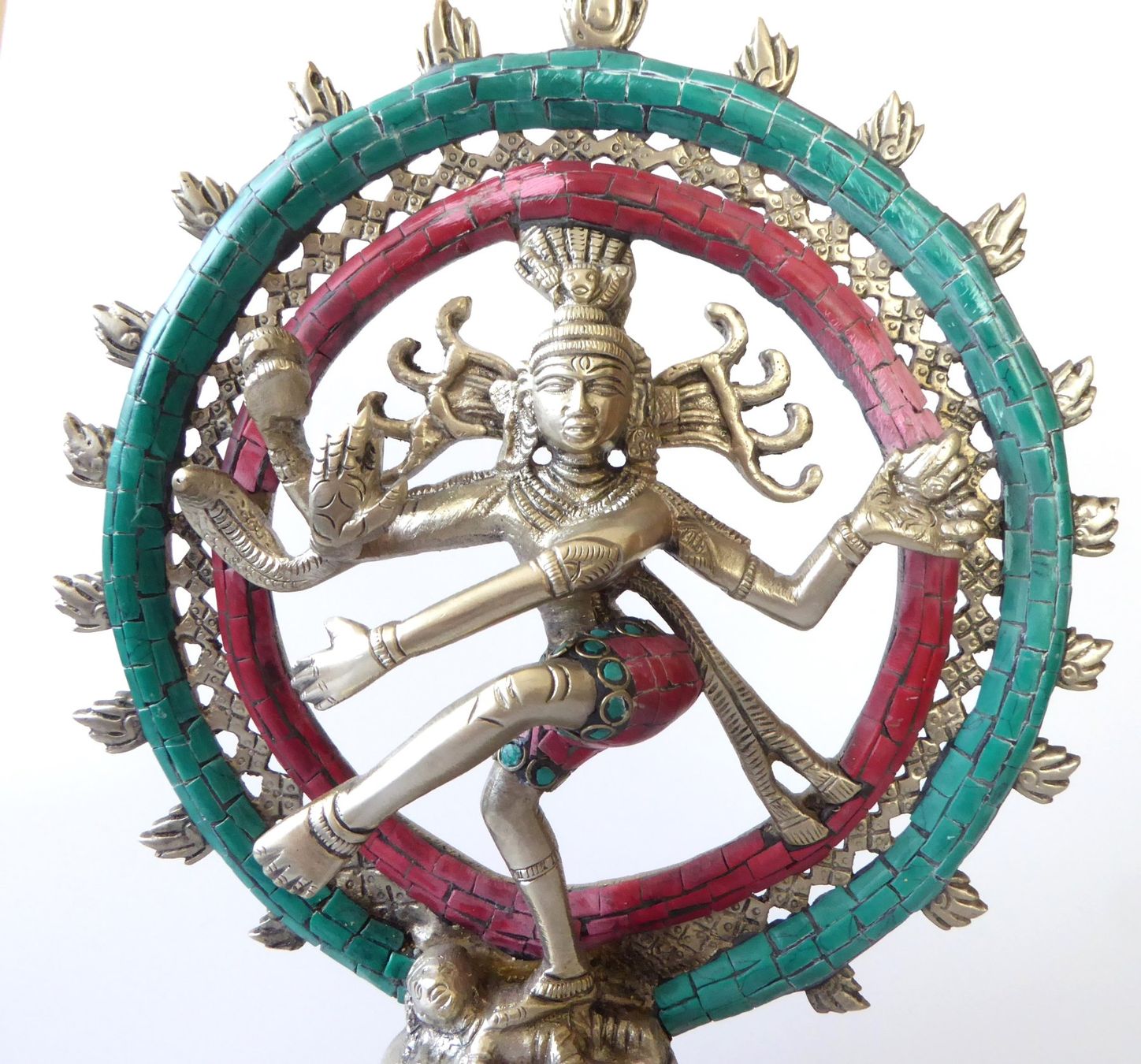 Statuette: Messing-Figur versilbert - Shiva Nataraj – Nuovo e nell'imballaggio originale da Mauren venduto da Yeelen 6