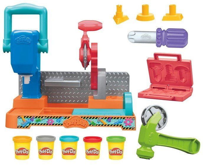 Play-Doh Spielzeuge: Play-Doh Werkbank 5 Dosen Knete – Neu und originalverpackt aus Oensingen von Liquidations-Shop 1