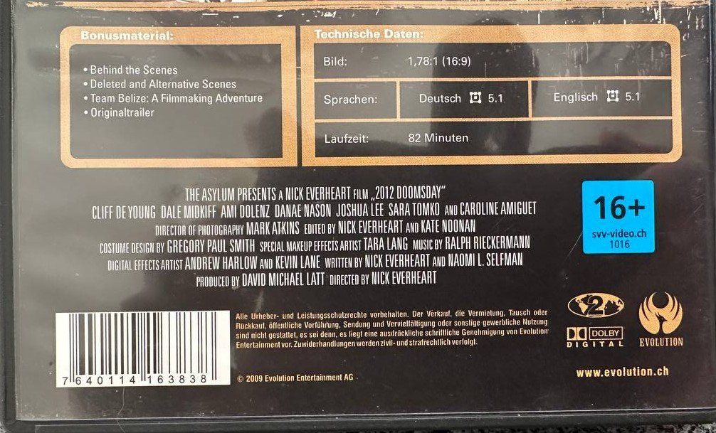 Alle DVDs: 2 DVDs - 2012 & 2012 Doomsday - Roland Emmerich 👍 – Gebraucht aus Beringen von Mantafisch1 4