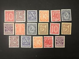 Deutsches Reich Dienstmarken kl. Lot * + ** (2490)