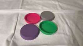 Tupperware Deckel / 4 Stück verschidene Farb