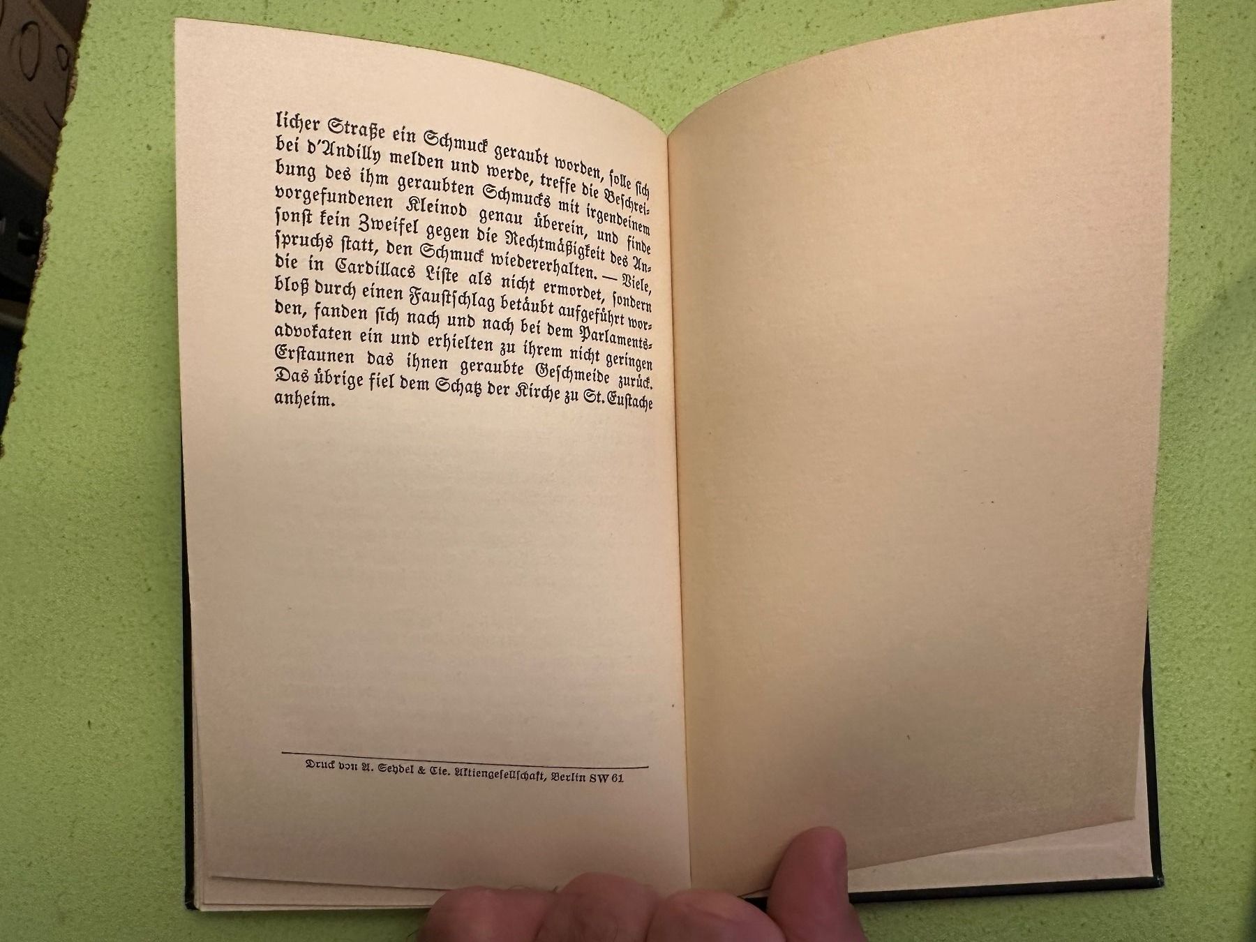 Bücher: E.T.A. Hoffmann: Das Fräulein von Scuderi – Gebraucht aus Zürich von allp 7