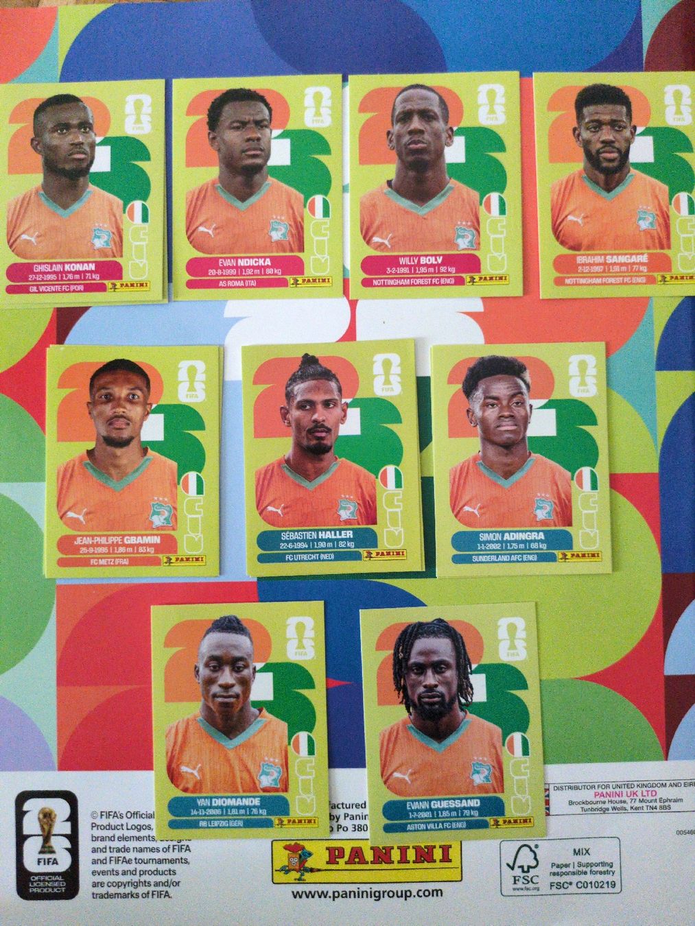 Panini Carte collezionabili: Panini CIV Set Elfenbeinküste – Nuovo (secondo la descrizione) da Rapperswil SG venduto da sau_p7ft