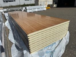 Fassadenpaneelen 40 mm 4.00m Holzoptik / Preis 47.-- pro m2