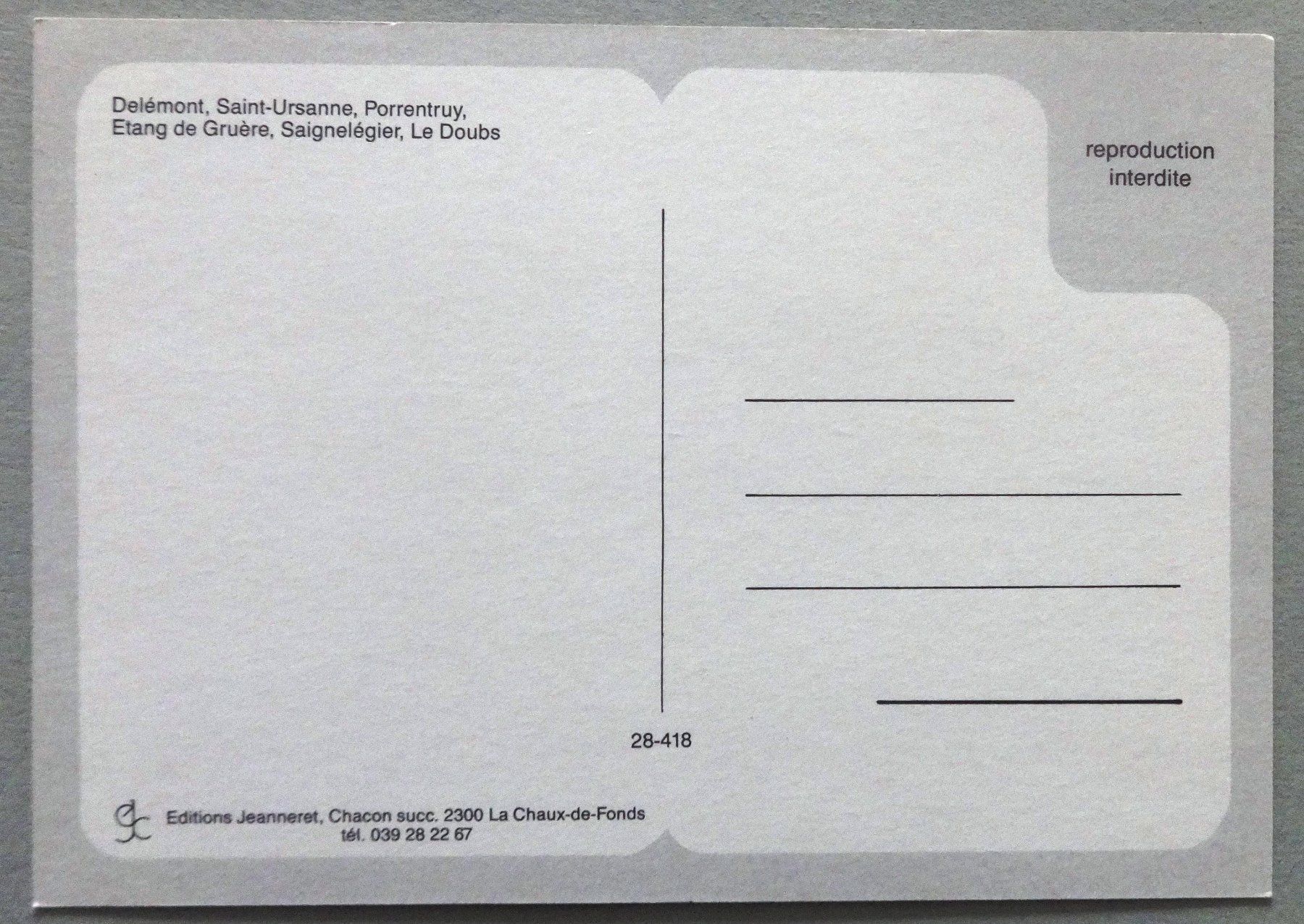 Cartoline postali: Jura – Usato da Fétigny venduto da Billy2miny 1