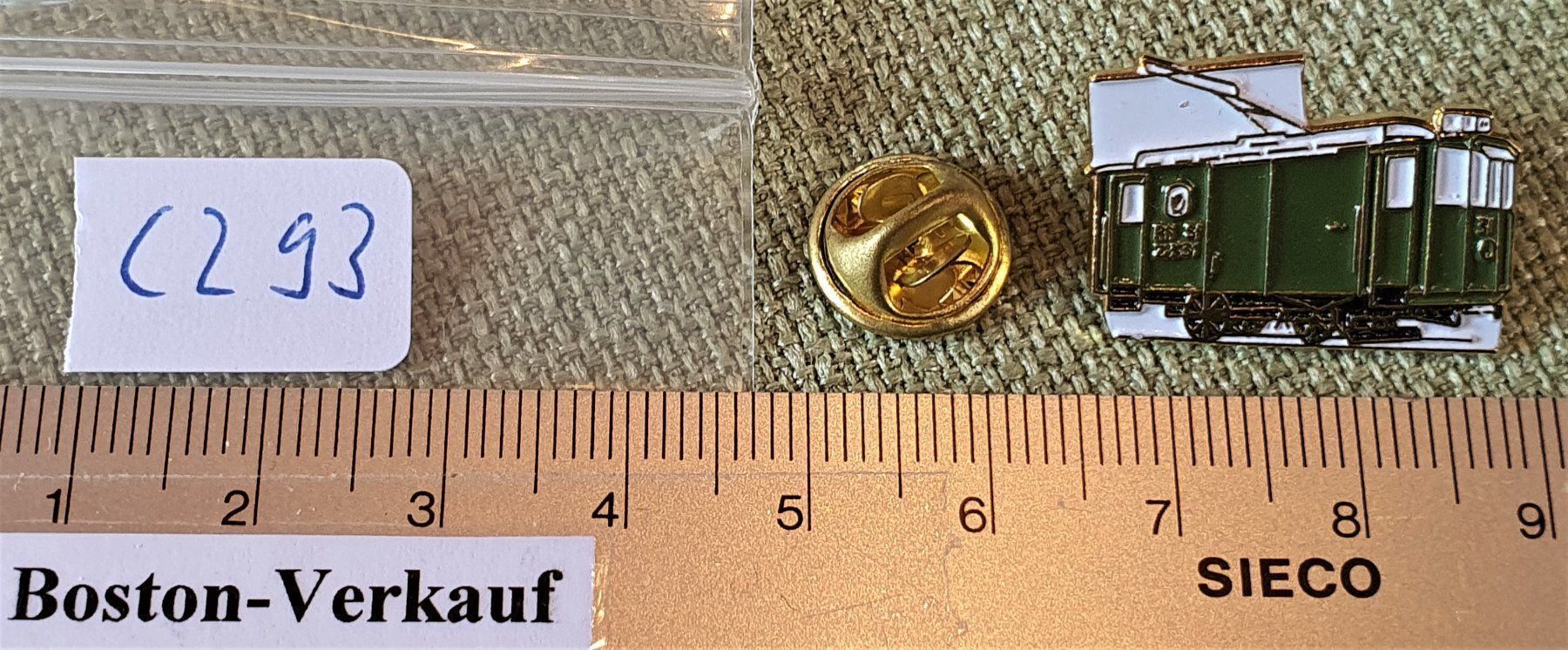 Placchette & Badge: C293  Pin Tram Bahn Arbeiter Zug Schweiz – Usato da Reinach BL venduto da Boston-Verkauf 2