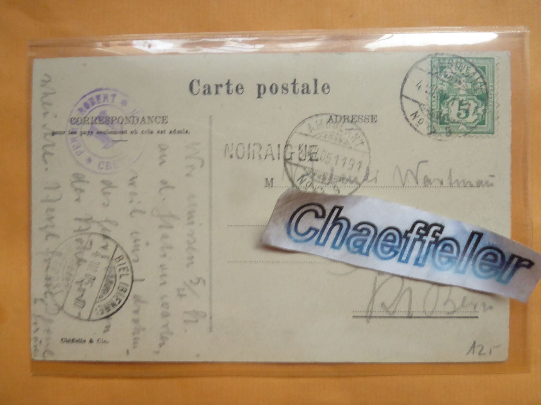 Cartes postales: 1905 Creux du Van - Parc aux daims – D'occasion à Zürich par Chaeffeler 1
