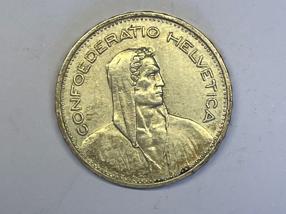 Tutti le monete: 5 Fr 1954 – Usato da Erlach venduto da rsci 1