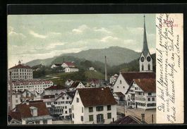 AK Wald, Ortspartie mit Kirche, 1911