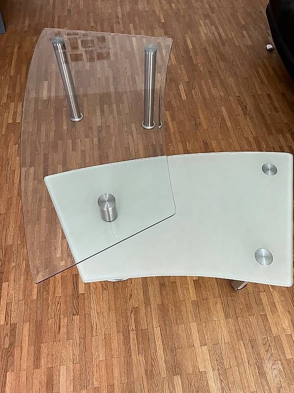 Tavoli: Table basse design verre et blanc, style moderne | Bon ét... – Usato da Biel/Bienne venduto da jos_j7jy 1