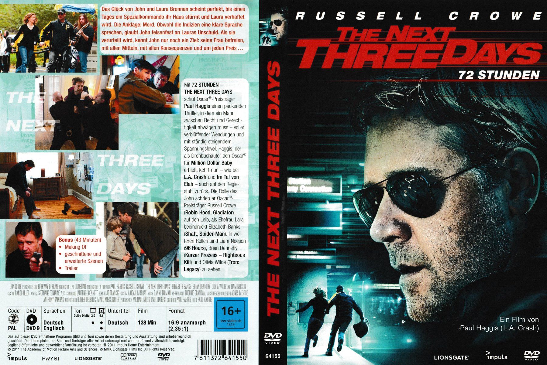 Tutti i DVDs: DVD - The Next Three Days – Usato da Langnau am Albis venduto da MediaRescuerKeLoX
