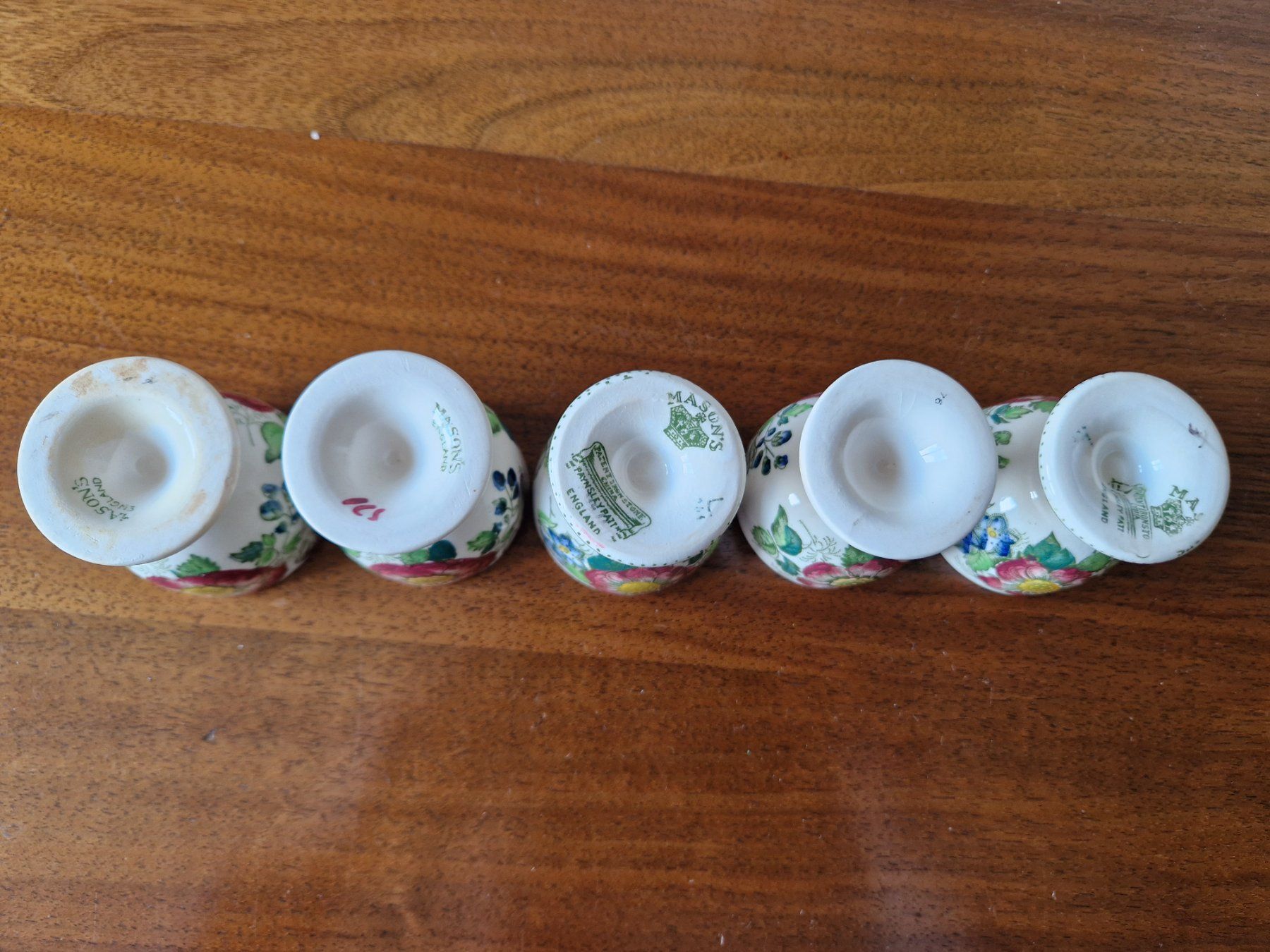 Altre Stoviglie: 5 Eierbecher / Egg Cups Mason's Paynsley – Usato da Bern venduto da Antikbatik 6