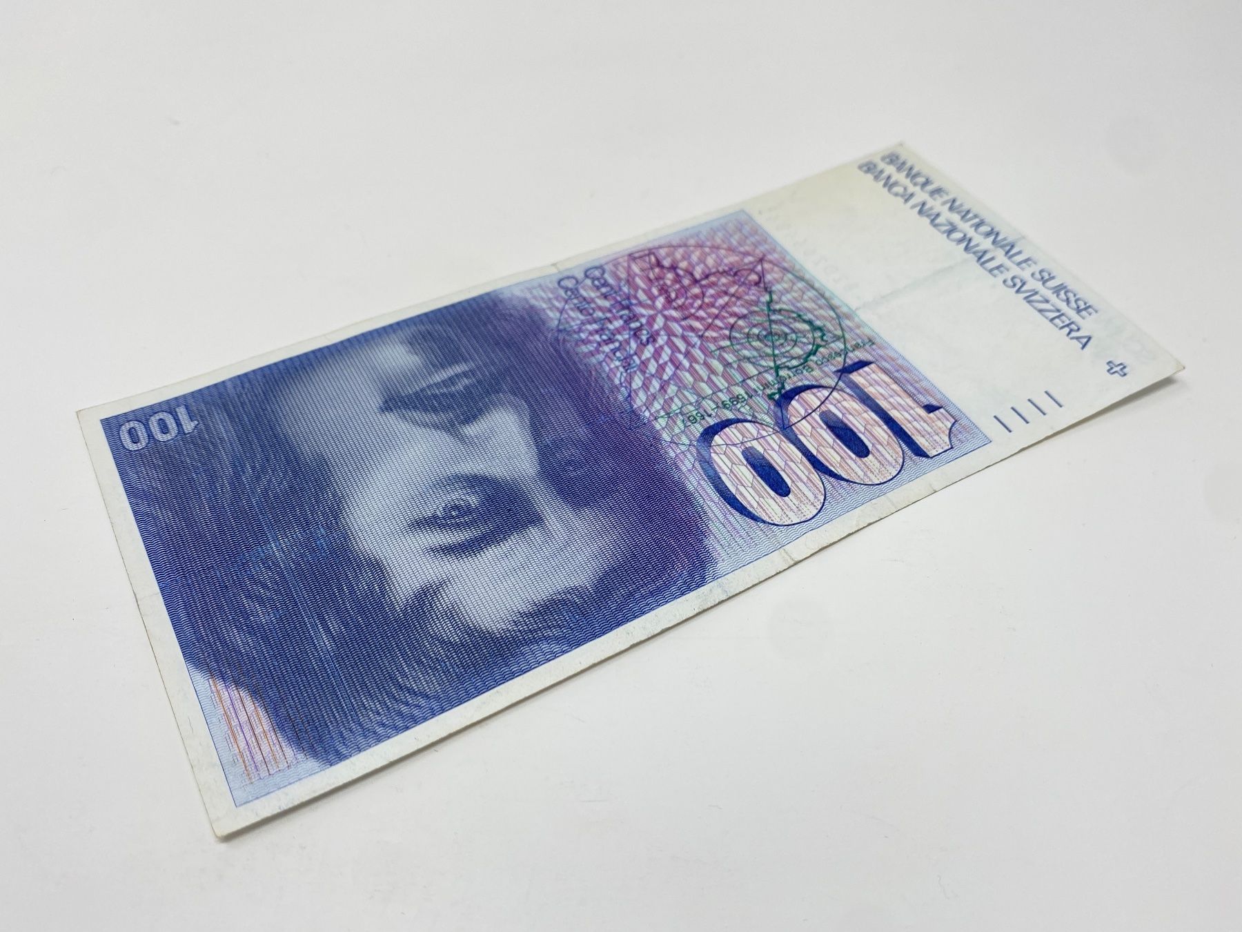 Banknoten: Schweizer 100 Franken Note, Francesco Borromini, 100er CHF – Gebraucht aus Ballwil von ClassicGallery 2