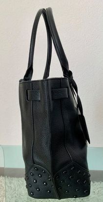 Kennel & Schmenger Borse da donna: Black Studded Leather Shopper Bag – Nuovo e nell'imballaggio originale da Lausanne venduto da milasha 2