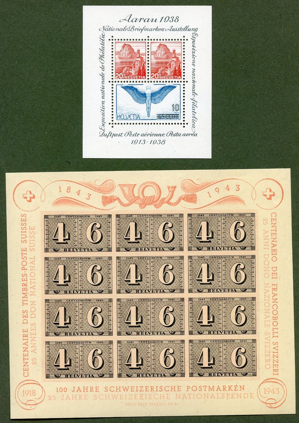 Tutti i francobolli: 1 Lot 2 Blocks postfrisch - Katalog CHF 190.-- – Nuovo (secondo la descrizione) da Steffisburg venduto da Sorbas