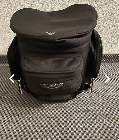 Triumph Motorrad Gepäcktasche, Top Zustand, Schwarz