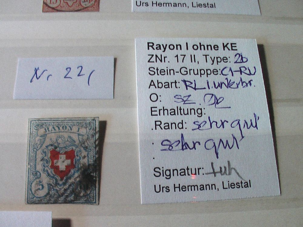 Nr. 221 Rayon 17II C1-RU o SBK 200.-- geprüft wertvoll | Kaufen auf Ricardo