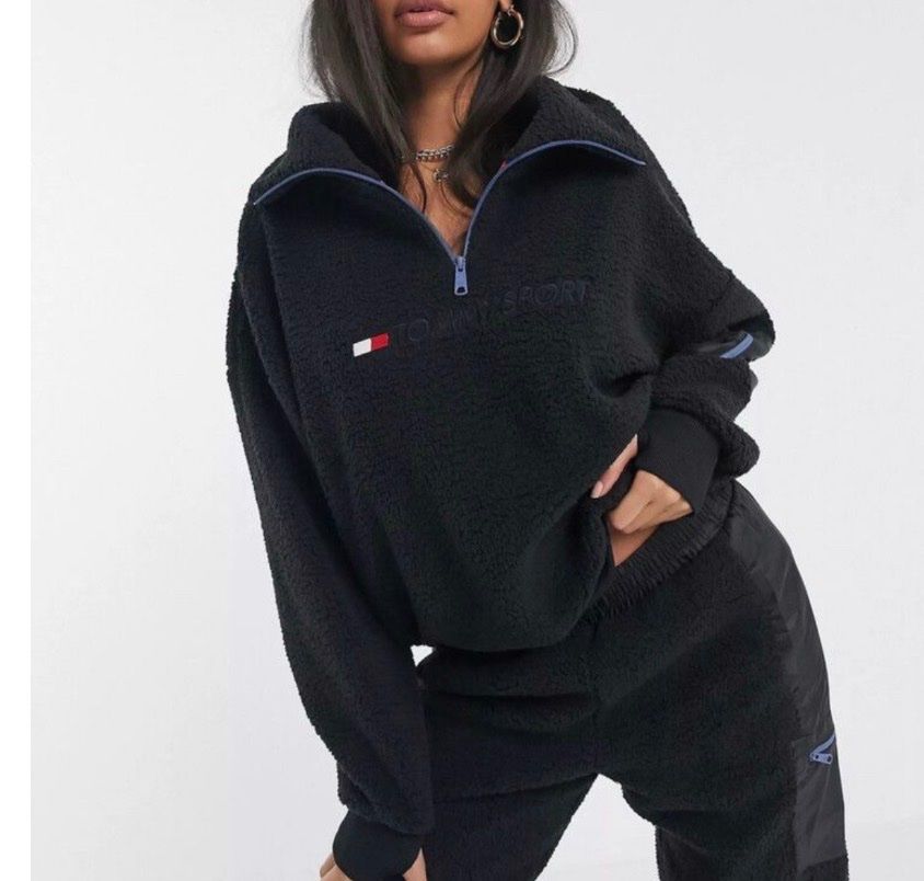 Tommy Hilfiger Maglioni & Felpe: Tommy Sport Fleece Pulli, Schwarz, Gr S – Nuovo (secondo la descrizione) da Horgen venduto da Ed0