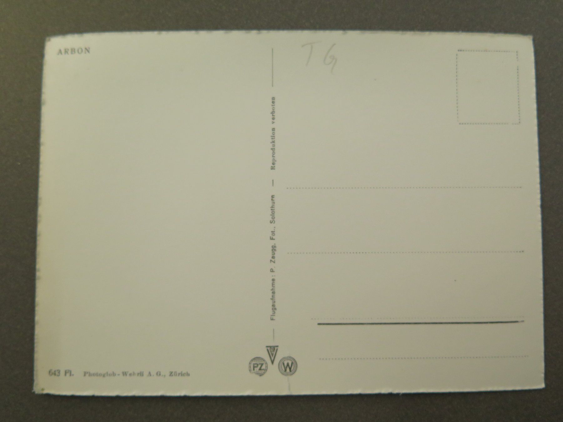 Cartes postales: ARBON - FLUGAUFNAHME – D'occasion à Wittenbach par lipasal 1